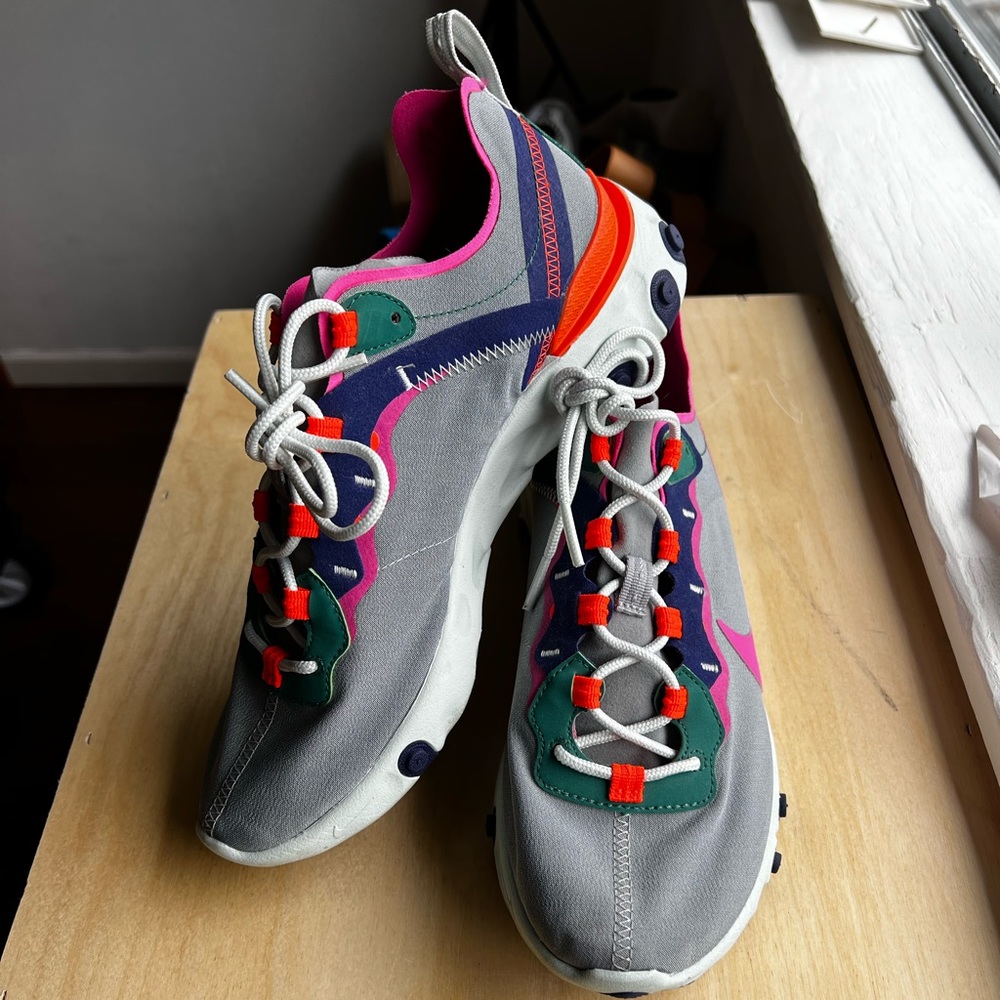 COPY - Nike React Element 55 Wolf Grey Multi-Color - Women’s 9.5